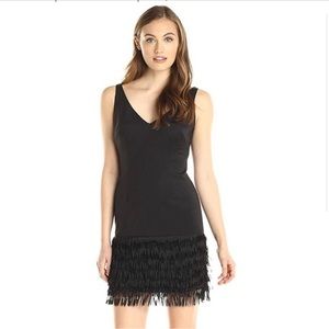 Adrianna Papell NWT Ponte Fringe Dress.